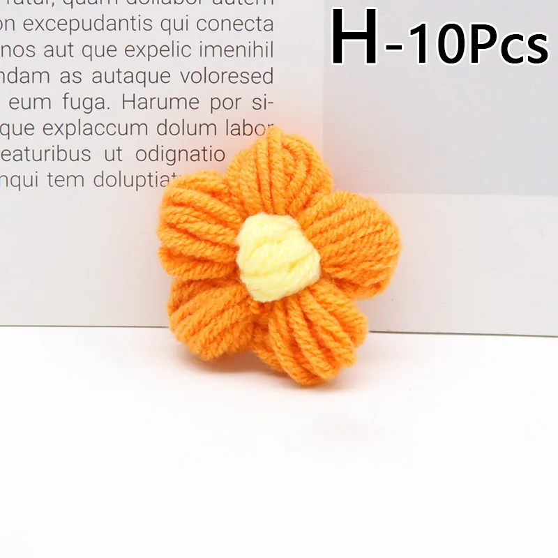 fleur en fil colorée artisanale